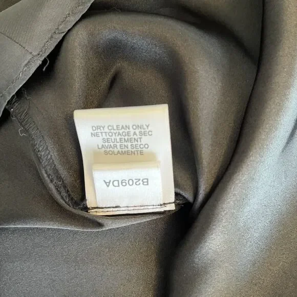 BCBG MaxAzria Dress Size 0 Silk Black Long Cap Sleeve Formal Black Tie Classic - Picture 16 of 16